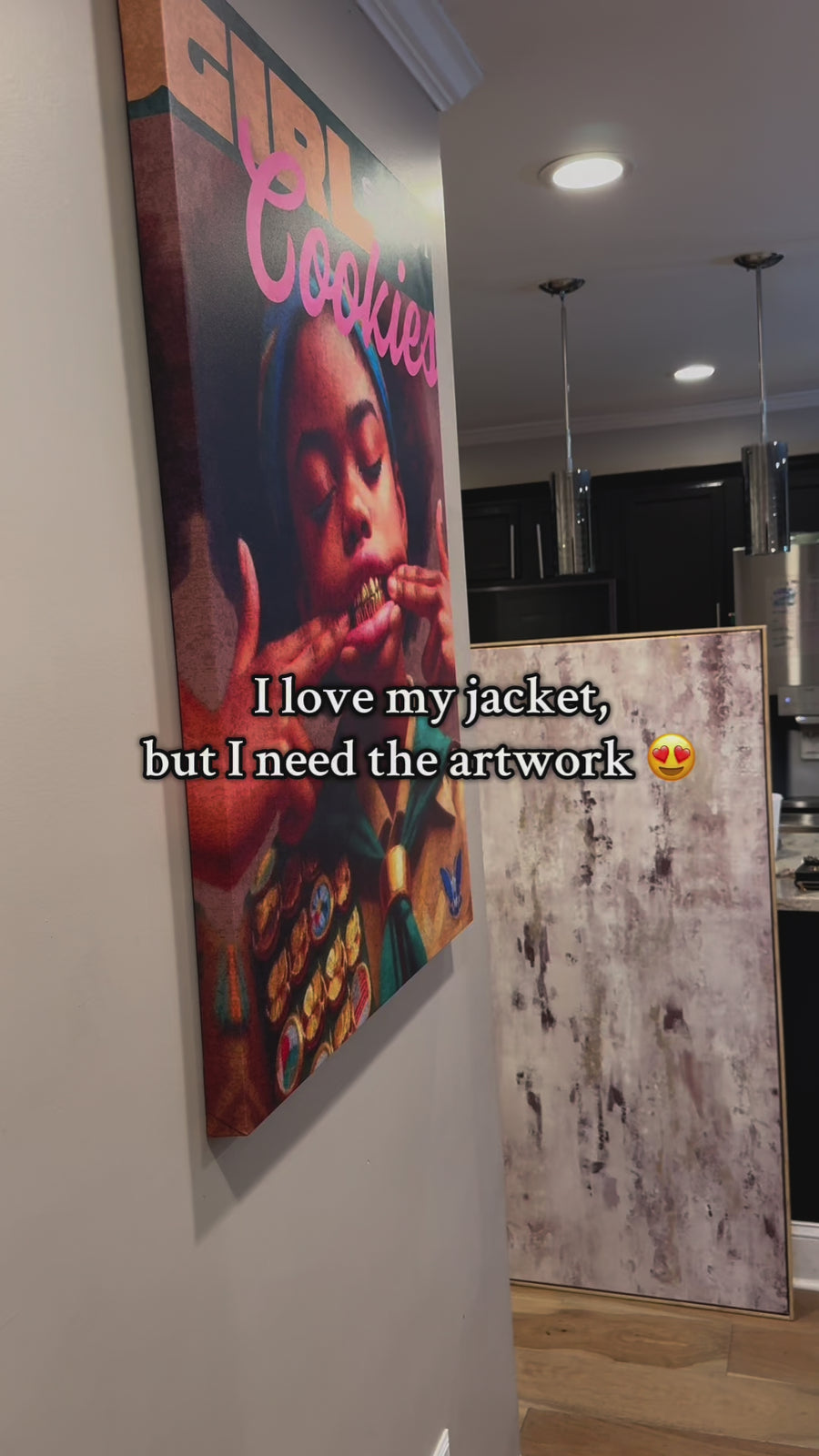 GIRL SCOUT COOKIES STRETCHED CANVAS WALL ART