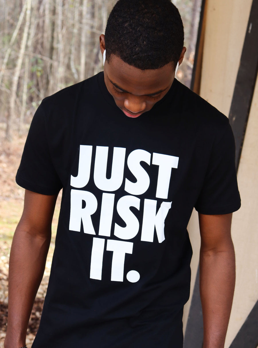RISKY REWARDS “JUST RISK IT” COTTON TEE